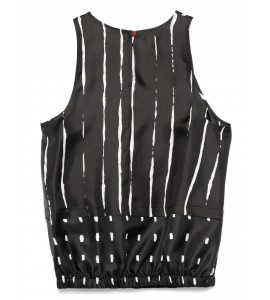 alysi Top Balloon in Seta Lines & Dots