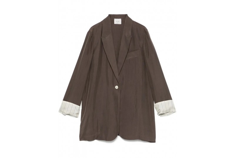 ALYSI BLAZER MONOPETTO IN SETA