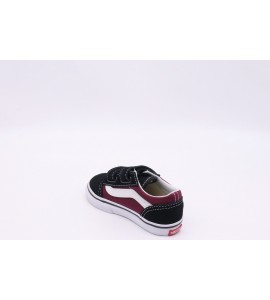 VANS OLD SKOOL V POP BLK/BURG bambino