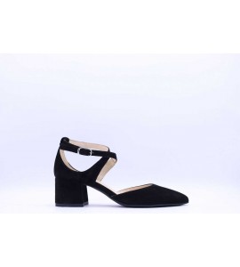 NERO GIARDINI Décolleté suede listini incrociati