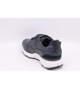 EXTON Sneakers uomo in pelle marrone