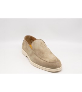 DOUCAL'S MOCASSINO IN PELLE SCAMOSCIATA