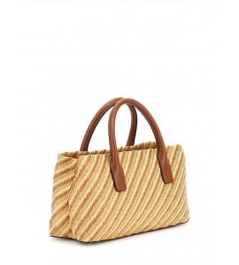 GUESS Borsa a mano Simona rafia