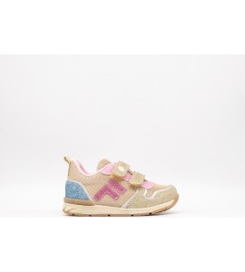 FALCOTTO  Sneakers in pelle e tessuto