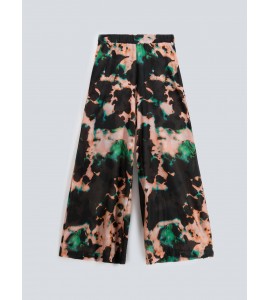 ROBERTO COLLINA PANTALONE AMPIO STAMPATO