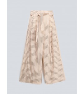 ROBERTO COLLINA Pantalone ampio gessato