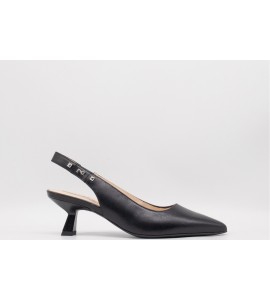 NERO GIARDINI SLINGBACK PELLE