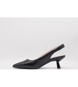 NERO GIARDINI SLINGBACK PELLE