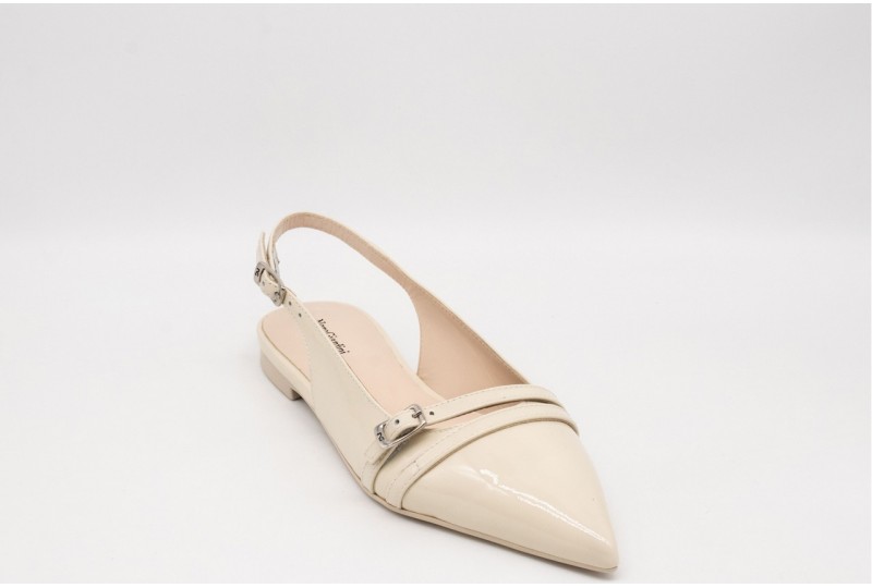Nero Giardini I514381D Ballerine Donna In Pelle Made In Italy Con Fibbia
