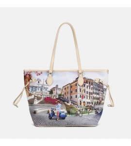 Ynot? Borsa Shopping Yes Bag VACANZA ROMANA