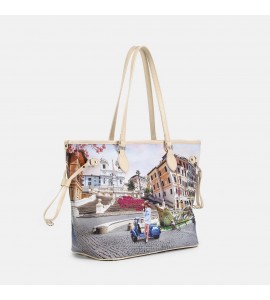 Ynot? Borsa Shopping Yes Bag VACANZA ROMANA