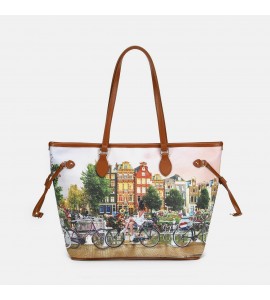 Ynot? Borsa Shopping Yes Bag FLOWER RIVER