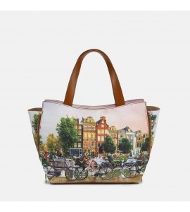 Ynot Borsa Tote Medium Yes Bag FLOWER RIVER
