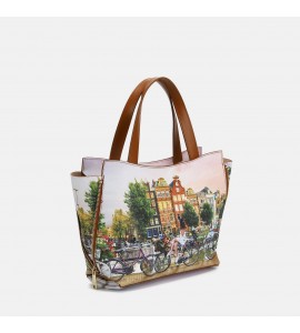 Ynot Borsa Tote Medium Yes Bag FLOWER RIVER