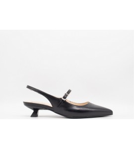 NERO GIARDINI SLINGBACK IN PELLE