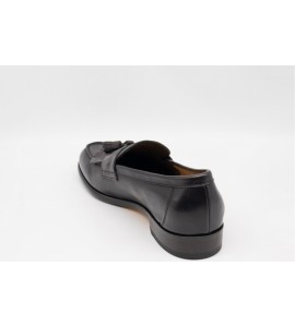 DOUCAL'S Mocassino con nappine e frangia in pelle