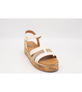 ALVIERO MARTINI sandalo con strass