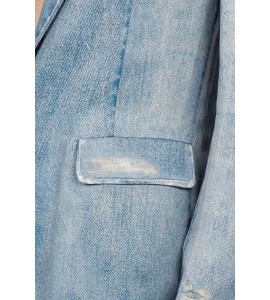 JUCCA BLAZER IN MISTO LINO