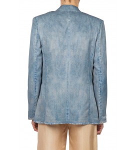 JUCCA BLAZER IN MISTO LINO
