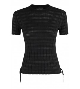 ROBERTO COLLINA T-Shirt Lacci Nera
