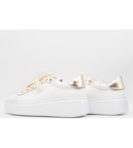 GIO+ SNEAKERS CON FIOCCHI E PERLE