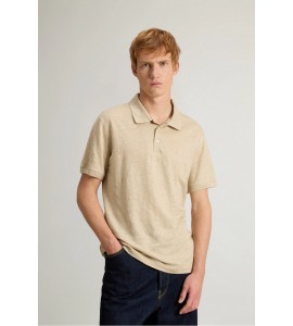 WOOLRICH Polo in puro lino