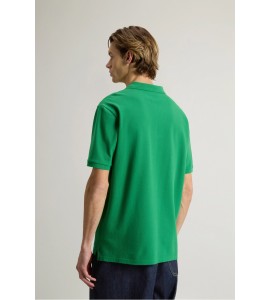 WOOLRICH Polo in piqué di puro cotone