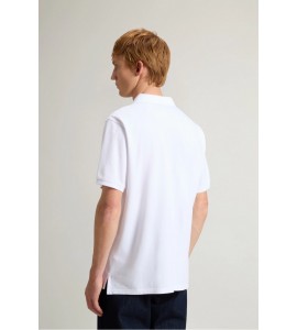 WOOLRICH Polo in piqué di puro cotone
