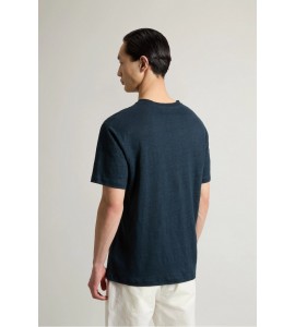 WOOLRICH T-shirt in puro lino