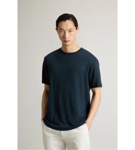 WOOLRICH T-shirt in puro lino