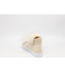DEXCO SNEAKER IN PIZZO BAMBINA