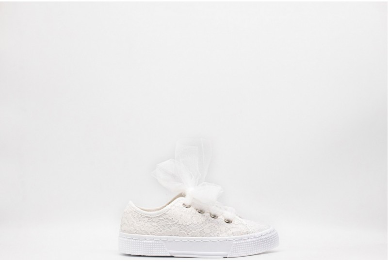 DEXCO SNEAKER IN PIZZO BAMBINA