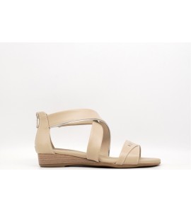 NERO GIARDINI SANDALO BASSO IN PELLE