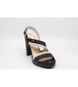 NERO GIARDINI SANDALO IN PELLE