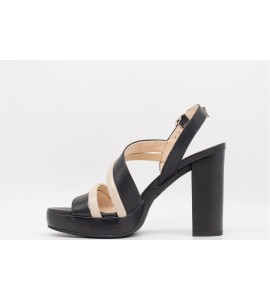 NERO GIARDINI SANDALO IN PELLE