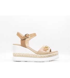 NERO GIARDINI SANDALO IN PELLE