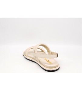 JANET&amp;JANET SANDALO BASSO IN PELLE