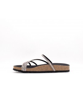 GRUNLAND Ciabatta con glitter SARA