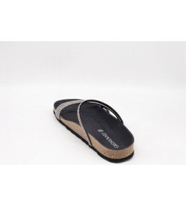 GRUNLAND Ciabatta con glitter SARA