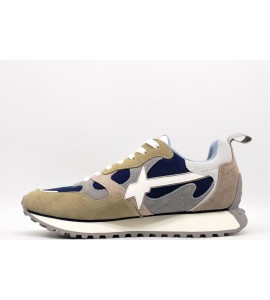 W6YZ Sneakers LOOP-M in tessuto tecnico e suede