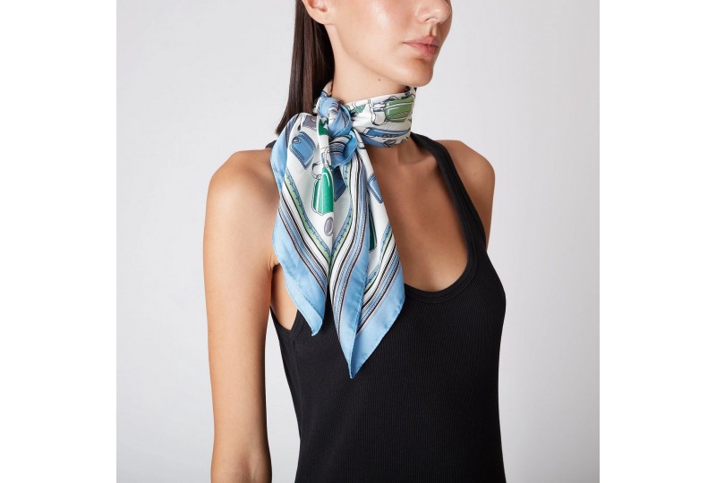 TOSCA BLU FOULARD ANANAS BLU