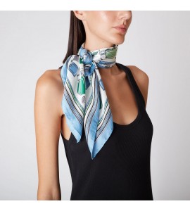 TOSCA BLU FOULARD ANANAS BLU