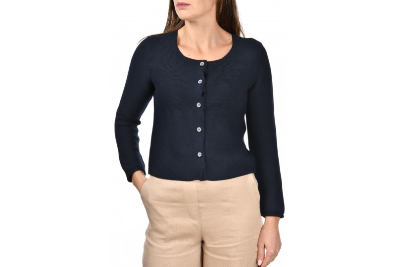 GRAN SASSO CARDIGAN IN COTONE