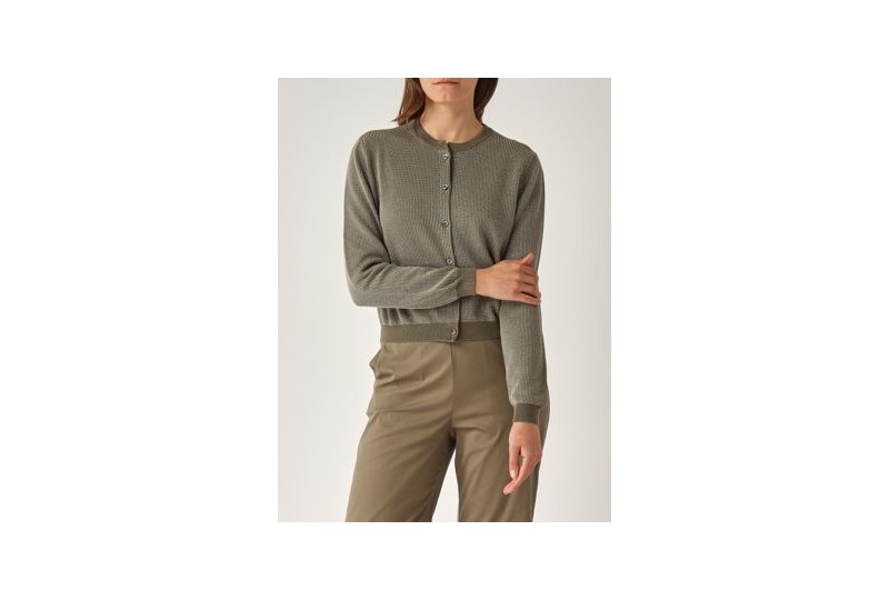 GRAN SASSO CARDIGAN IN LUREX
