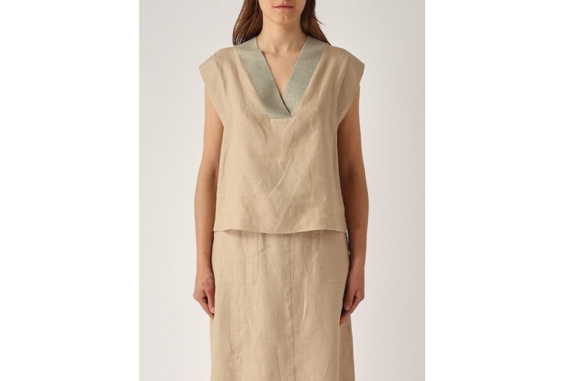 GRAN SASSO BLUSA SMANICATA