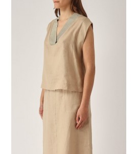 GRAN SASSO BLUSA SMANICATA