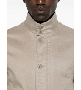  DUNO Giacca in lino beige sabbia