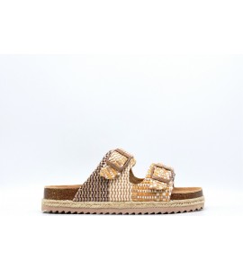 XTI CIABATTA CON FIBBIE