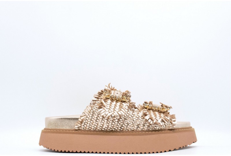 CORAL BLUE Sandalo platform...