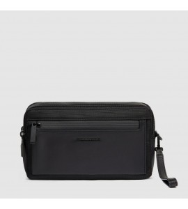 PIQUADRO Pochette uomo a due scomparti in tessuto riciclato